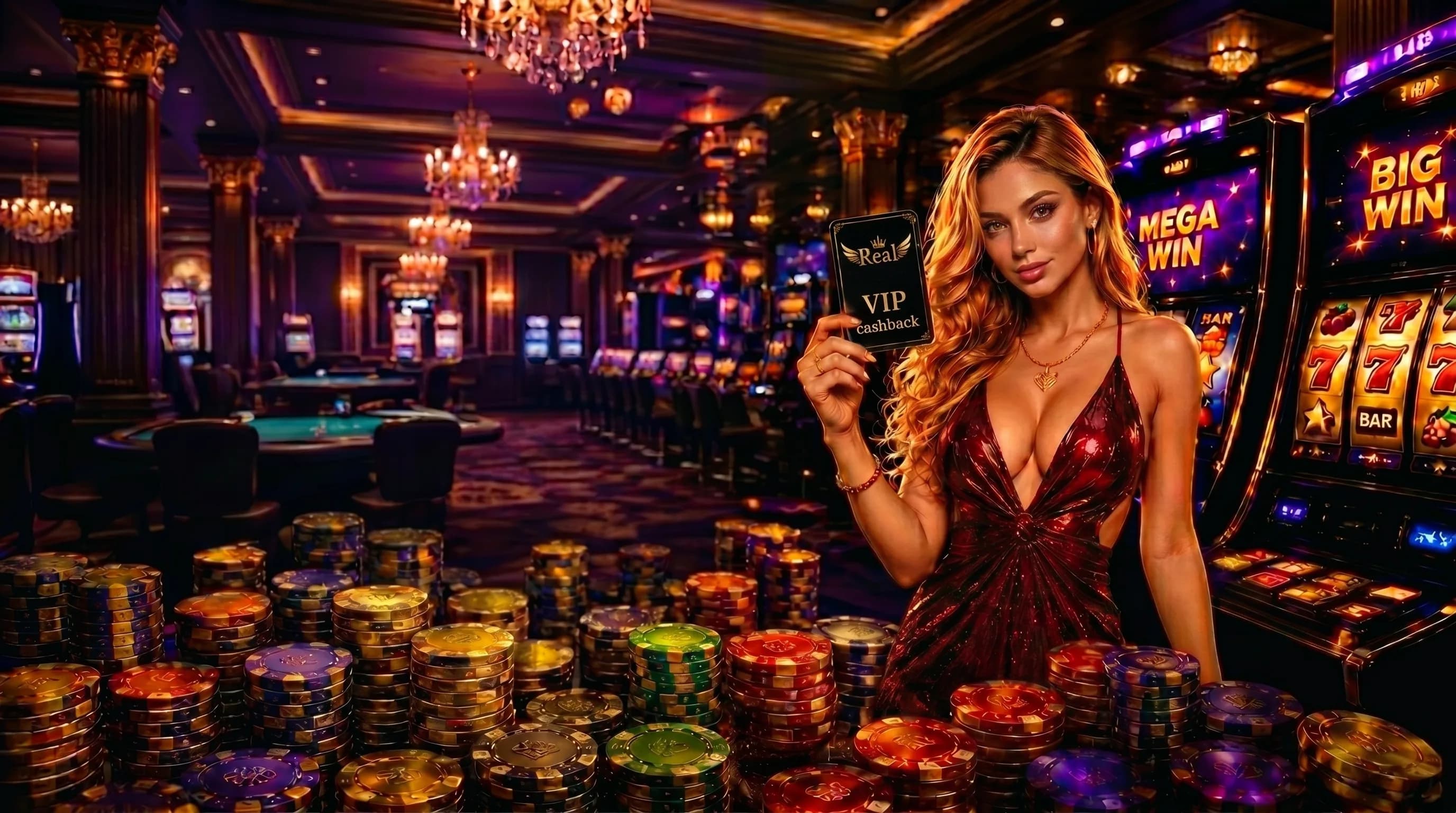 Real Video Club Casino Background